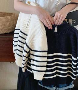 Cárdigan de Punto a Mano para Bebés y Niñas Pequeñas, Primavera-Otoño, 100% Algodón, Manga Abullonada, Venta al Por Mayor - Product Image 2