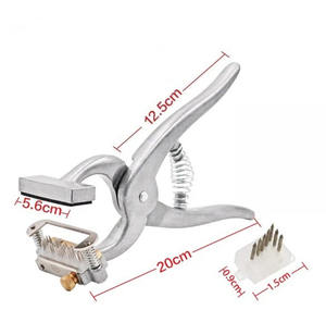 Herramienta de tatuaje de números y letras para animales, alicates especiales para marcar orejas de animales - Product Image 6