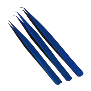 Professional Russian Volume Eyelash Tweezers Custom Logo Stainless Steel Diamond Grip Fiber Lash Extension <b>Tools</b> - Product Image 1