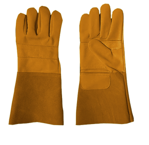 Guantes de Soldadura TIG de Doble Palma Reforzados, Construcción de Cuero de Vaca, Forro de Algodón, Resistentes al Fuego y al Calor - Product Image 6