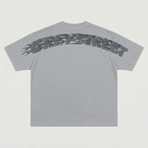 เสื้อยืดลำลองผู้ชายและผู้หญิง ผ้าฝ้าย 100% ขายส่ง เสื้อยืดสตรีทแวร์ พิมพ์ลาย เรียบง่าย หนานุ่ม - Product Image 4