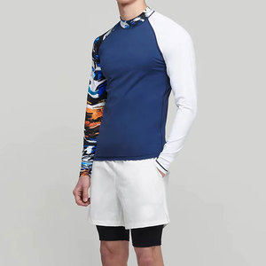 Impression de logo personnalisée, rashguard léger pour hommes, prix de gros, rashguard uni pour hommes, bonne vente - Product Image 4