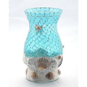 Luxury Theme Modern Mosaic <b>Hurricane</b> Candle Holder with Glass New Design Metal Candle <b>Lantern</b> Stand in Wholesale Price - Product Image 2