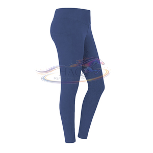 Pantalones de equitación con logo personalizado, leggings ecuestres transpirables para mujer, con agarre de silicona en toda la asiento, para entrenamiento. - Product Image 6