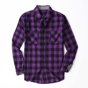 Nouvelle Collection Chemise en Flanelle Épaisse pour Hommes, Vêtement de Travail 100% Coton, Motif Uni, Doublée, Respirante, Tenue Formelle - Product Image 1