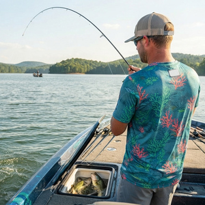 fishing shirts wholesale Fishing Shirt Men Breathable Quick Dry Solid Color Fishing Shirts Shorts Sleeve <b>Uv</b> <b>Protection</b> Fishing - Product Image 3
