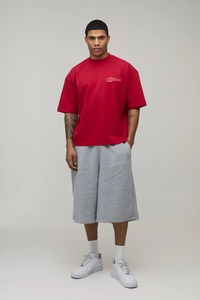 Camiseta Oversize de Hombre con Hombros Caídos, Ajuste Holgado, Algodón Pesado, Estilo Urbano Casual de Verano - Product Image 6