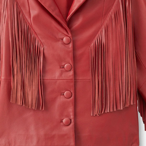 Top Fashion Men's <b>Suede</b> <b>Leather</b> <b>Jackets</b> Canvas Fabric Tassel Front Logo Winter Hot Selling Best Price High Quality Heated - Product Image 6