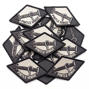 Patch brodé personnalisé Hexagon Rose Head Maritime Whaling Hardware, fabricant sur mesure - Product Image 4