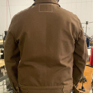 Veste Safari Unisexe d'Hiver à Fermeture Éclair avec Logo Personnalisé sur le Devant, Imperméable, Coupe-Vent, Écologique, en Toile de Coton - Product Image 5