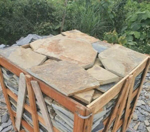 Piedra Dorada de Forma Irregular (Corte Aleatorio) para Revestimiento de Paredes Decorativo de Diseño Moderno para Uso en Exteriores CTS-DOT-TN-136 - Product Image 1