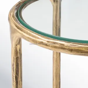Wholesale Gold-Tone Metal Coffee <b>Table</b> Coastal Design Christmas Modern Furniture Supplier Export Grade Premium Furniture - Product Image 3