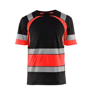 Chemises de sécurité pour hommes sur mesure, manches courtes, haute visibilité, pour travaux de construction, chemise de sécurité réfléchissante, en vente - Product Image 1
