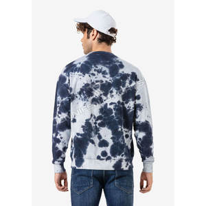 Sudadera Deportiva de Invierno para Hombre, Cuello Redondo, Estampado Tie-Dye, 100% Algodón Felpa, Manga Larga, Logotipo Personalizado OEM, Transpirable, Resistente al Viento - Product Image 6
