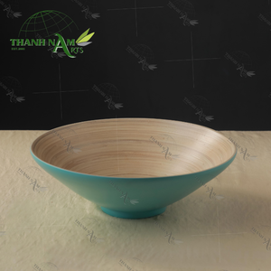 2025 Handcrafted <b>Bamboo</b> <b>Bowl</b> from Vietnam Eco-Friendly Salad Serving <b>Bowls</b> with Sustainable Dining Display - Product Image 2