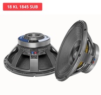 Subwoofer Profesional Sweton KL1845 de 18 Pulgadas, 3600 W de Potencia Programable, Graves Profundos de 36 Hz, Bobina de Voz de 4.5 Pulgadas, 8 Ohmios, Verificado por Klippel, Cobre