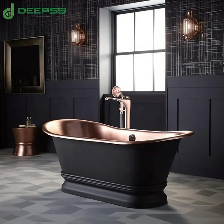 DEEPSS工場供給ファッション新着フロアマウント蛇口自立型浴槽蛇口