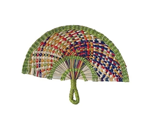Handwoven Seagrass Hand Fan Vietnam Eco Cooling Tool Rustic Decoration Wedding Souvenir Gift Item - Product Image 3
