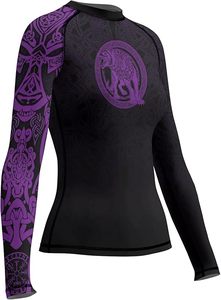 Custom Design Men's Long Sleeve Rashguard BJJ Compression Wear 100% Polyester Premium Quality OEM Service <b>Heat</b>-Transfer Printed - Product Image 2