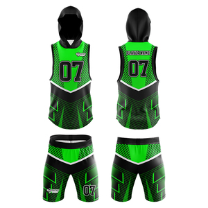 Maillots de football américain haut de gamme, logo personnalisé, numéro, uniformes d'équipe, tissu respirant, manches courtes, vêtements de sport - Product Image 6
