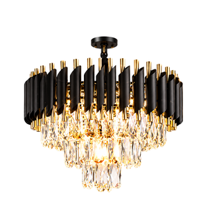 Daystar Trade Modern Decorative Iron <b>Chandelier</b> Black Gold Ceiling Light 100W 2700K Warm White CRI 80 50000 Hours Lifespan Easy - Product Image 3