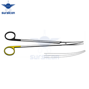 Ciseaux Nelson-Metzenbaum 23 cm / 9 pouces, à lame droite et coudée, à lame simple, dentelée, Super Cut TC, ciseaux chirurgicaux - Product Image 5