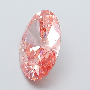 Diamant CVD rose vif fantaisie de forme ovale de luxe, cultivé en laboratoire, 2,71 carats, clarté VS1, polissage excellent, diamant non monté pour bijoux - Product Image 2