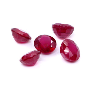 Rubis naturels de Bangkok, ronds calibrés de 8 mm, pierres précieuses de rubis naturelles facettées, prêtes à l'emploi pour la création de bijoux - Product Image 1