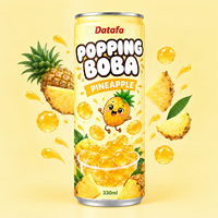 OEM ODM Popping Boba avec saveur de jus de fruits, jus de grenade |   Emballage personnalisé en canette d'aluminium de 330 ml