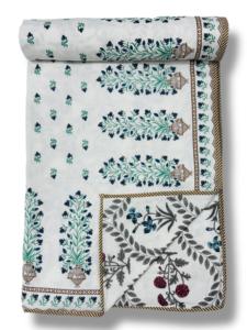 Double Bed Dohar Cotton Bed Blanket Floral Print Dohar Use Also As AC Blanket & <b>Comfortable</b> Bedding Buy Direct From Supplier - Product Image 5