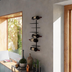 Support à bouteilles de vin, design de berceau à bouteilles, support de repos pour bouteilles, berceau horizontal pour bouteilles, support à bouteilles incliné - Product Image 5