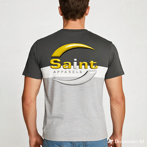 Camiseta de Jersey Premium para Hombre con Bloques de Color, Estilo Moderno e Informal, 100% Algodón, Corte Ajustado, Logotipo Frontal, Transpirable y de Secado Rápido - Product Image 3