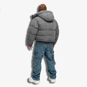 Insulated Quilted Puffer <b>Jacket</b> Comfortable Warm Outerwear for Daily Cold Season Style - Product Image 3