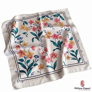 Pañuelo Cuadrado de Seda con Impresión Personalizada Premium, Fabricante OEM ODM, Productos de Tela Personalizados Corsica, Venta al Por Mayor - Product Image 1