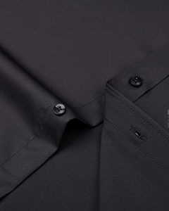 Chemise habillée en coton premium pour homme – Coupe ajustée, manches longues, boutonnée, pour le bureau, les mariages et les occasions décontractées - Product Image 2