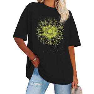 T-shirts oversize pour femmes, coupe athlétique haute performance, coutures ergonomiques, mobilité améliorée pour les femmes modernes - Product Image 1