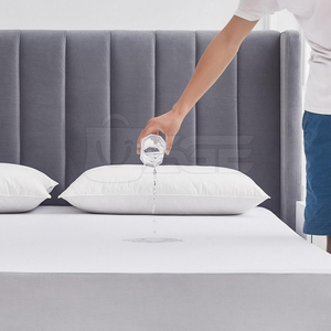 Luxury Knitted Terry Mattress Protector with Absorbent 300tc Fabric Eco-Friendly Waterproof Layer & Secure Elastic Skirt - Product Image 3
