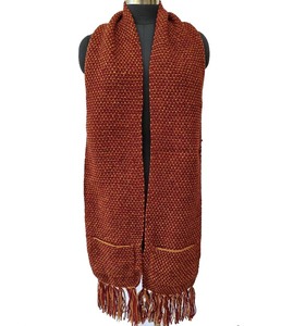Sophisticated Unisex Knitted Scarf - High-Density Soft Yarn <b>Wrap</b> - Custom Logo Winter Fashion <b>Neck</b> Warmer - Product Image 3
