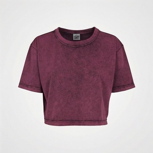 T-shirts courts oversize à manches courtes pour femmes, avec logo personnalisé, tie-dye, collection de créateurs, vêtements de mode athleisure pour l'été - Product Image 1