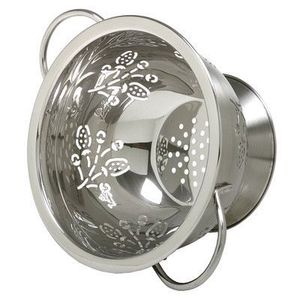 Heavy Duty Round Metal <b>Colander</b> For Washing Fresh Produce Straining Boiled Foods And Everyday Kitchen Cooking - Product Image 1