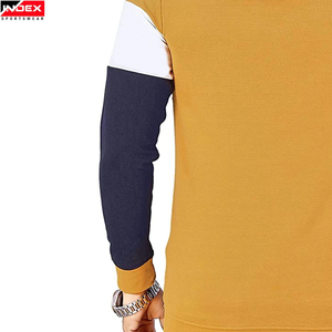 Sweat-shirt à capuche pour homme INDEX, tricoté, coupe classique, style décontracté, color block, avec logo imprimé 08 sur le devant, idéal pour l'automne - Product Image 3