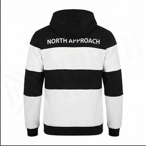 เสื้อฮู้ดดี้ผู้ชาย North Approach แบบ Color Block ทรงปกติ ผ้าฝ้ายเฟรนช์เทอร์รี่ สไตล์ลำลองสำหรับฤดูใบไม้ร่วง มีกระเป๋าหน้า - Product Image 2