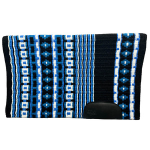 Couverture de selle de cheval haut de gamme, faite à la main en laine, pour les concours hippiques, la randonnée équestre et les chevaux de ranch - Product Image 3
