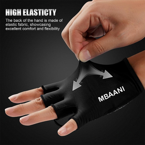 ถุงมือปั่นจักรยานสำหรับผู้ชายผู้หญิง แบบครึ่งนิ้ว สำหรับปั่นจักรยาน ฟิตเนส ยกน้ำหนัก ออกกำลังกาย ขี่จักรยาน กีฬากลางแจ้ง - Product Image 2