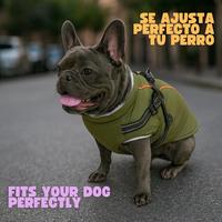 Abrigo para Perro con Forro Polar Cálido, 6 Colores, Tallas S-5XL, Incluye Arnés para la Comodidad de tu Mascota