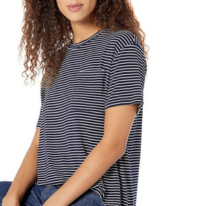 T-shirt vintage à manches courtes pour femme, col rond en coton, t-shirt en coton pour femme, t-shirt à manches courtes coupe classique pour femme - Product Image 2