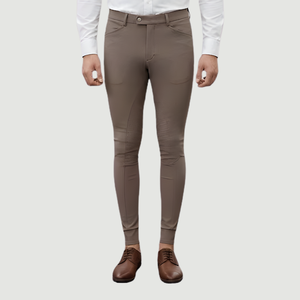 Pantalones de Montar para Hombre con Protección UV ProGrip y Asiento Completo, Color Beige Taupe - Product Image 4