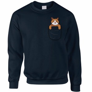 Sudadera Divertida con Diseño de Gato en el Bolsillo, Idea de Regalo Original para Amantes de las Mascotas, Sudadera de Invierno para Hombre con Capucha y Cierre de Cremallera - Product Image 3