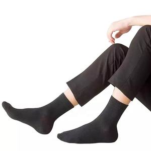 Men <b>Winter</b> Woven Spandex/Polyester Crew <b>Socks</b> Standard Thickness Quick Dry Breathable Solid Color Cute Everyday Wear - Product Image 1