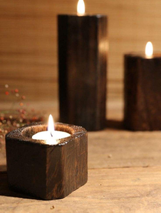 LUXURY WOODEN <b>CANDLE</b> STAND HIGH QUALITY CUSTOMIZABLE MODERN HANDMADE EASTER WEDDING CHRISTMAS PILLAR HOLDER - Product Image 6